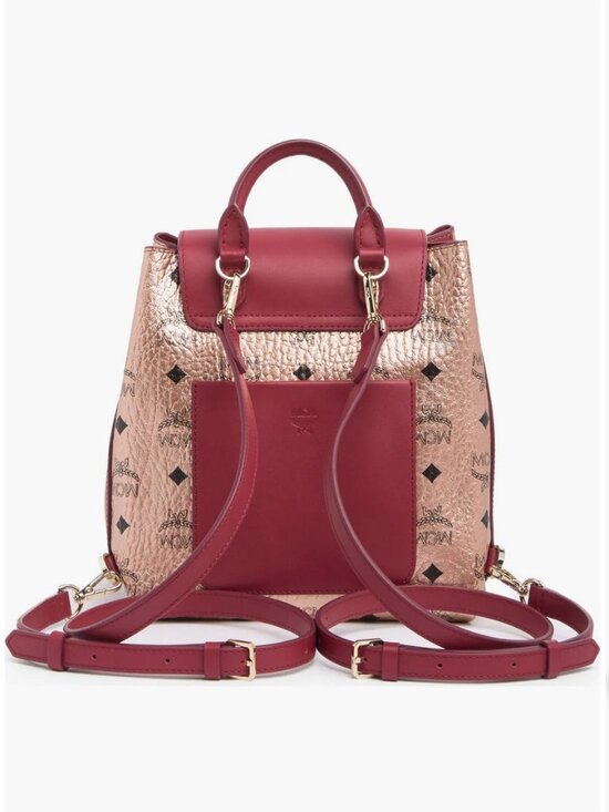 MFO Champaigne / Gold Colorblock Leather Backpack - Beautiful! main image 10